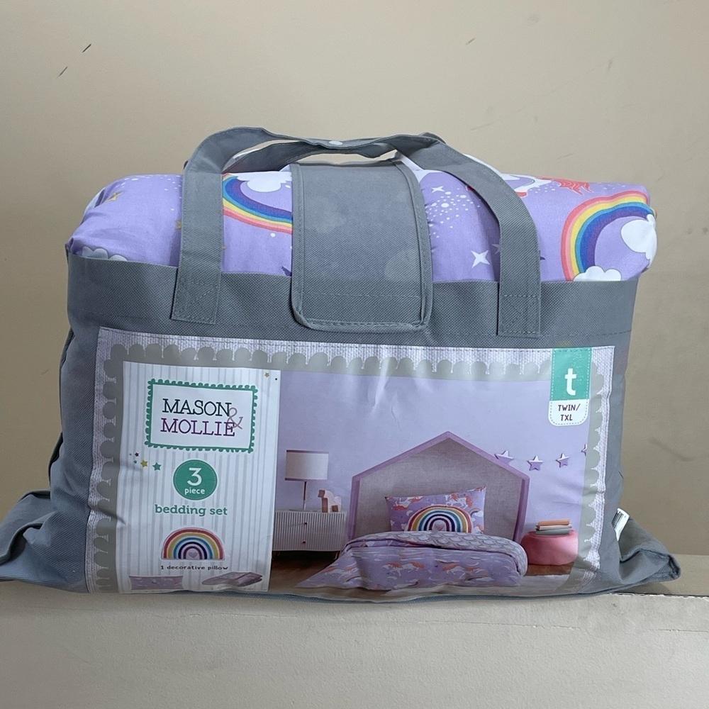 Kids Rainbow Bedding Set - Multicolor - Picture 4 of 7